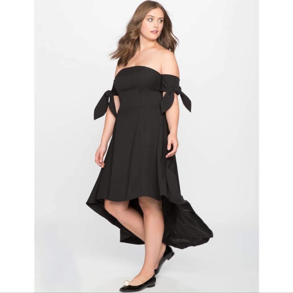Eloquii Dramatic, Strapless High/Low Dress, Nwt, Sz 14